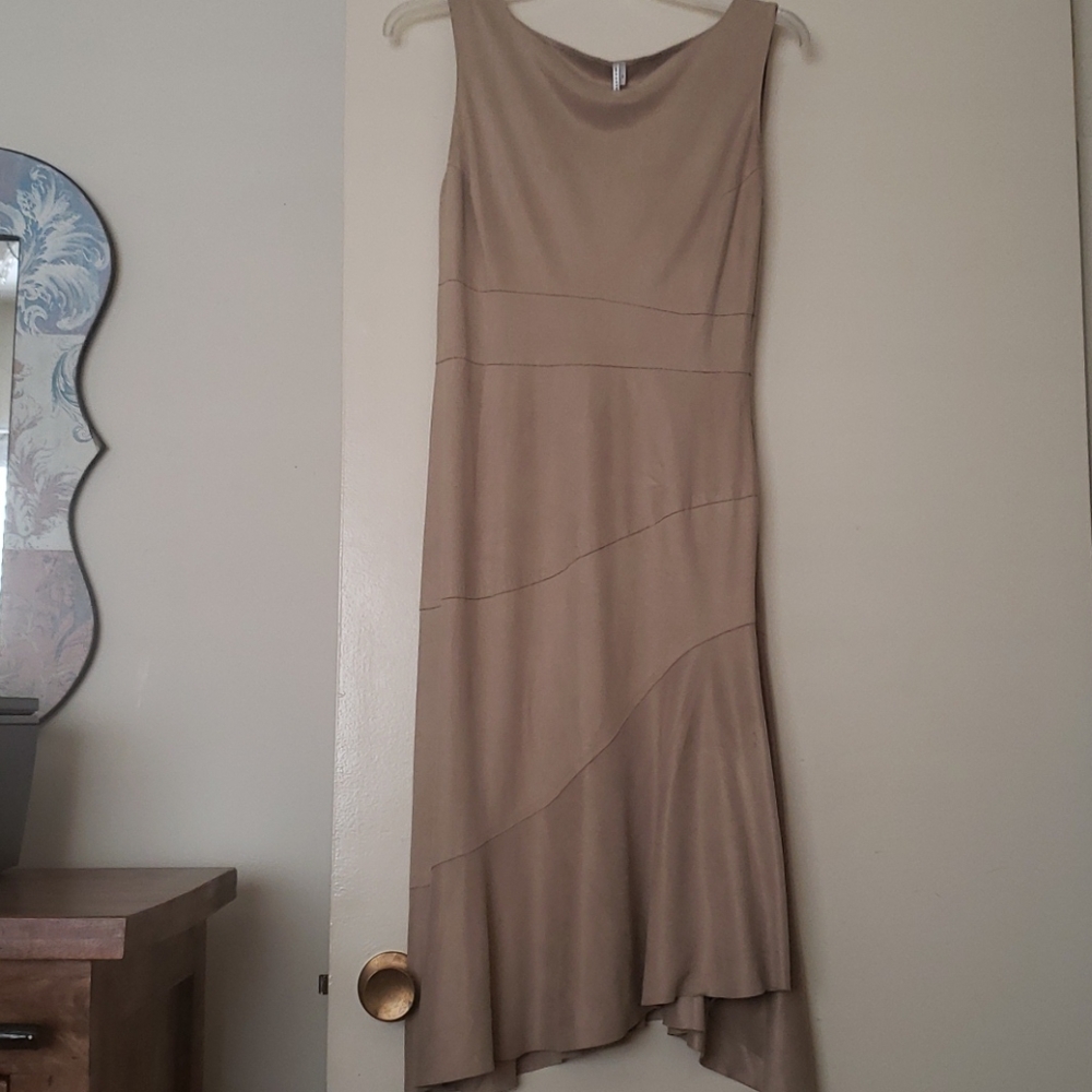 Max Studio Ultrasuede Sleeveless Dress
